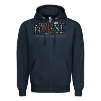 Navy nurse caring strong essential Zipper Hoodie - CowhideDigitalArt