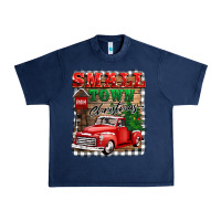 Navy small town christmas Urban Heavy Tee - BarkalooDesign