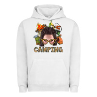 Pigment Lunar Rock Camping Braid Hair Woman With Fire Bbs Urban Hoodie - BundleAndBundleShop