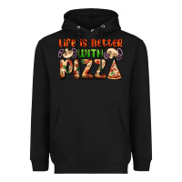 Black life is better with pizza Heavyweight Hoodie - AdoDesignShop