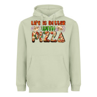 Matcha life is better with pizza Heavyweight Hoodie - AdoDesignShop
