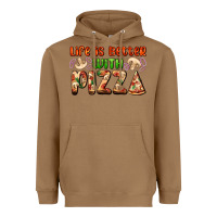 Toasted Coconut life is better with pizza Heavyweight Hoodie - AdoDesignShop