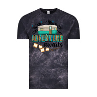 Cloud Black adventure awaits Vintage Tee - texasbilliewilder