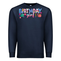 Navy birthday girl Premium Sweatshirt - NancyCooperArtShop