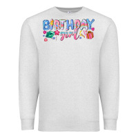 Oatmeal Heather birthday girl Premium Sweatshirt - NancyCooperArtShop