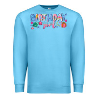 Ocean Blue birthday girl Premium Sweatshirt - NancyCooperArtShop