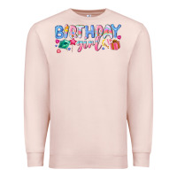 Pale Pink birthday girl Premium Sweatshirt - NancyCooperArtShop