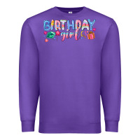 Purple birthday girl Premium Sweatshirt - NancyCooperArtShop