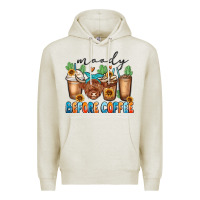 Oatmeal Heather moody before coffee Premium Hoodie - MaliasSmallBusiness