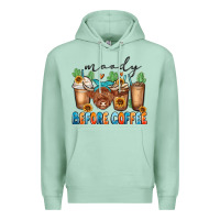 Seafoam moody before coffee Premium Hoodie - MaliasSmallBusiness