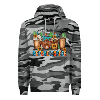 Slate Camo moody before coffee Premium Hoodie - MaliasSmallBusiness