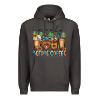 Smoke moody before coffee Premium Hoodie - MaliasSmallBusiness