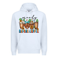 White moody before coffee Premium Hoodie - MaliasSmallBusiness