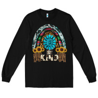 Black western rainbow  be kind Long Sleeve Tee - RanaPortraitStore