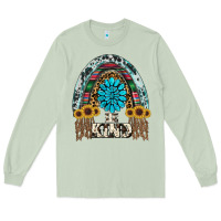 Matcha western rainbow  be kind Long Sleeve Tee - RanaPortraitStore