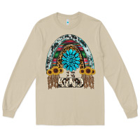 Mushroom western rainbow  be kind Long Sleeve Tee - RanaPortraitStore