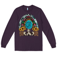 Plum western rainbow  be kind Long Sleeve Tee - RanaPortraitStore