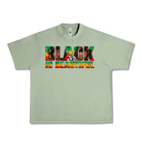 Oil Green black is beautiful juneteenth Urban Heavy Tee - texasbilliewilder