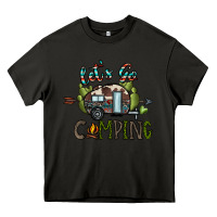 Asphalt let's go camping Heavy Core Tee - CowhideDigitalArt