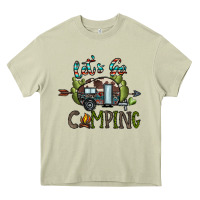 Mossy let's go camping Heavy Core Tee - CowhideDigitalArt