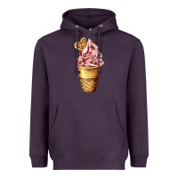 Plum ice cream fast food Heavyweight Hoodie - AdoDesignShop