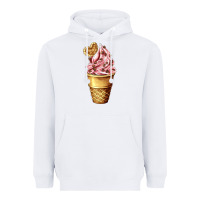 White ice cream fast food Heavyweight Hoodie - AdoDesignShop