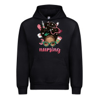 Black Afro Messy Bun Nursing Bbs Urban Hoodie - BundleAndBundleShop