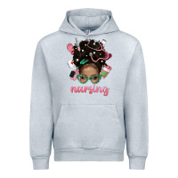 Heather Grey Afro Messy Bun Nursing Bbs Urban Hoodie - BundleAndBundleShop