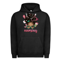 Pigment Black Afro Messy Bun Nursing Bbs Urban Hoodie - BundleAndBundleShop