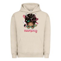 Pigment French Oak Afro Messy Bun Nursing Bbs Urban Hoodie - BundleAndBundleShop