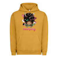 Pigment Peanut Butter Afro Messy Bun Nursing Bbs Urban Hoodie - BundleAndBundleShop