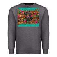 Charcoal Heather dachshund Premium Sweatshirt - BarkalooDesign