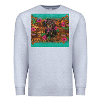 Heather Grey dachshund Premium Sweatshirt - BarkalooDesign