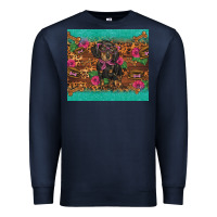 Navy dachshund Premium Sweatshirt - BarkalooDesign