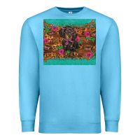 Ocean Blue dachshund Premium Sweatshirt - BarkalooDesign