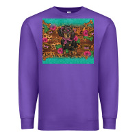 Purple dachshund Premium Sweatshirt - BarkalooDesign