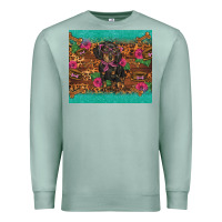 Seafoam dachshund Premium Sweatshirt - BarkalooDesign