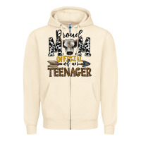 Sandshell proud mom official of an teenager Zipper Hoodie - CowhideDigitalArt