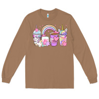 Toasted Coconut unicorn coffee cups Long Sleeve Tee - Zillion Design Studio