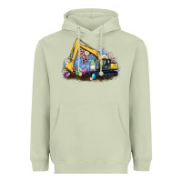 Matcha easter excavator gnome egg leopard Heavyweight Hoodie - Artiststas