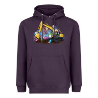 Plum easter excavator gnome egg leopard Heavyweight Hoodie - Artiststas