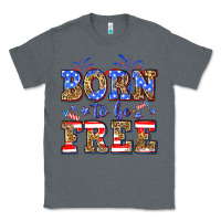 Charcoal Heather Born to be free Classic Tee - Neo Western