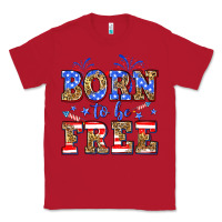 Red Born to be free Classic Tee - Neo Western