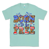 Seafoam Born to be free Classic Tee - Neo Western