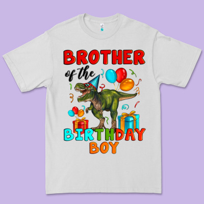 Brother Of The Birthday Boy T Rex Premium Tee Designed By Artiststas