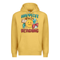 Antique Gold happiest when i'm reading Premium Hoodie - MaliasSmallBusiness