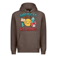 Coffee happiest when i'm reading Premium Hoodie - MaliasSmallBusiness