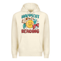 Sandshell happiest when i'm reading Premium Hoodie - MaliasSmallBusiness