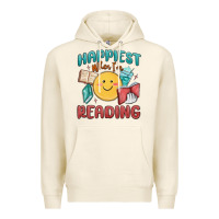 Tofu happiest when i'm reading Premium Hoodie - MaliasSmallBusiness