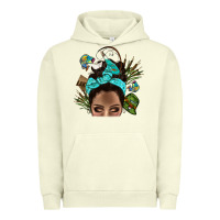 Pigment Pistachio Lake Camping Afro Messy Bun Bbs Urban Hoodie - BundleAndBundleShop